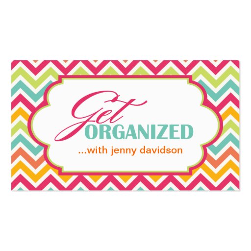 Unique 22 Professional Organizer Business Card