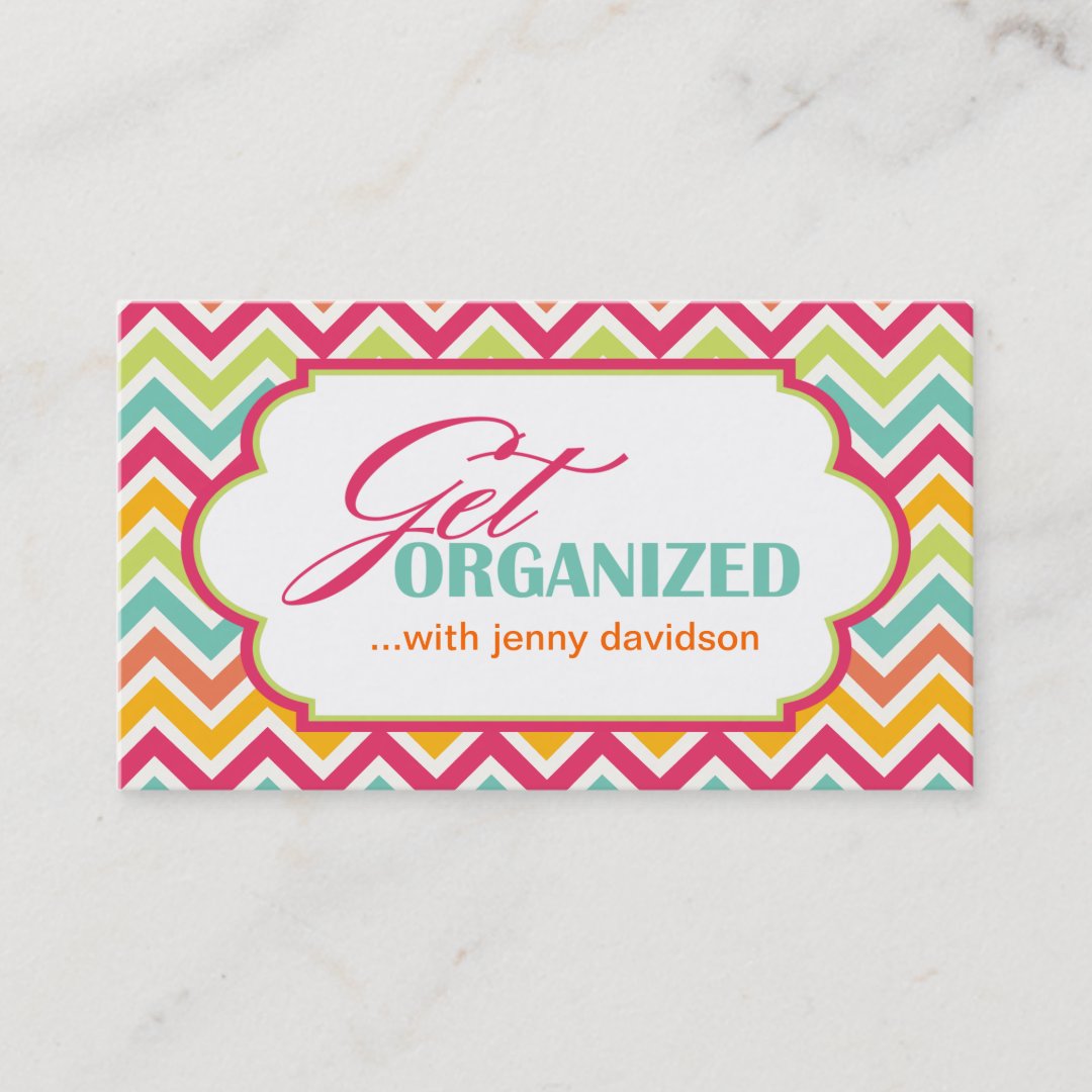 Professional Organizer Business Cards Zazzle