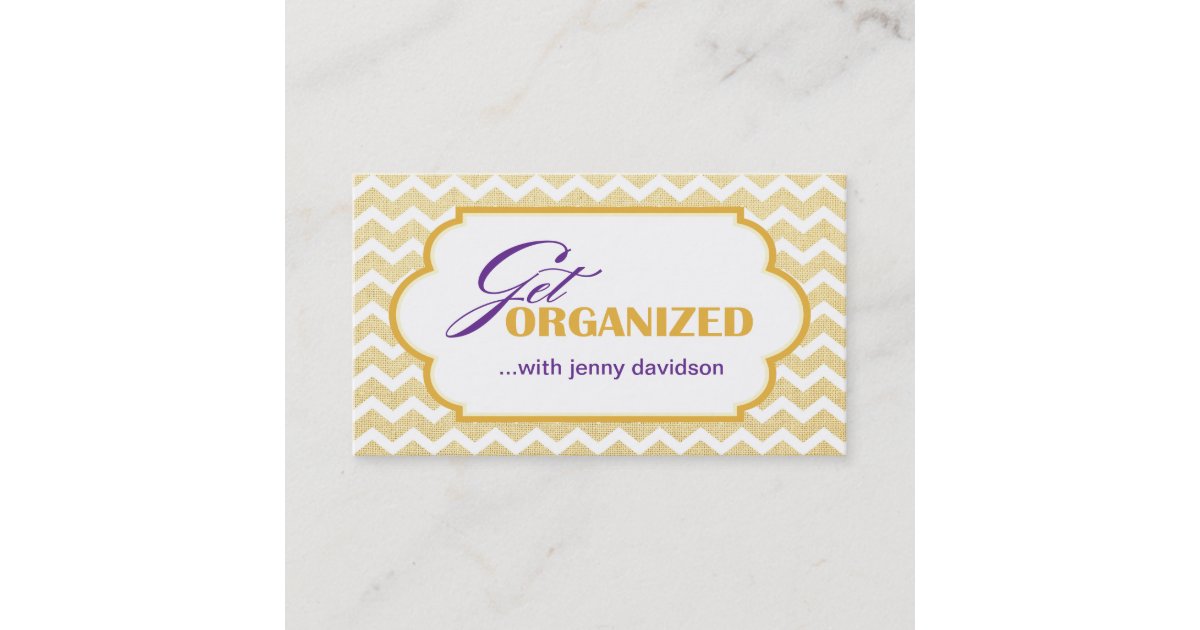 Professional Organizer Business Cards
