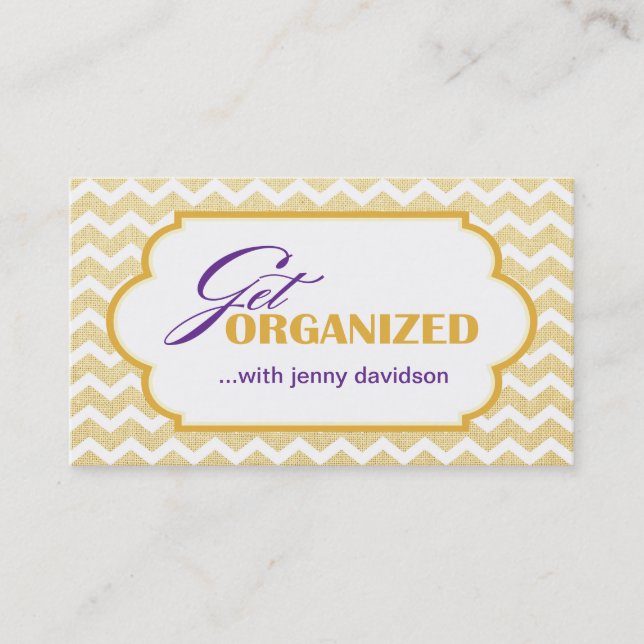 Professional Organizer Business Cards (Front)