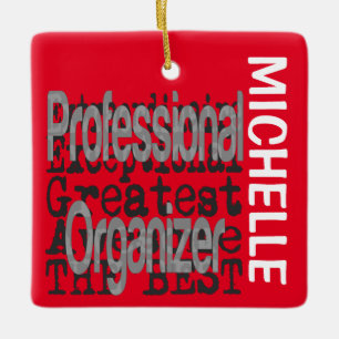 Professional Organizer Extraordinaire CUSTOM Ceramic Ornament