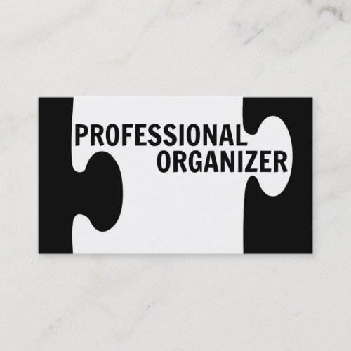 Professional Organizer Puzzle Piece Business Card