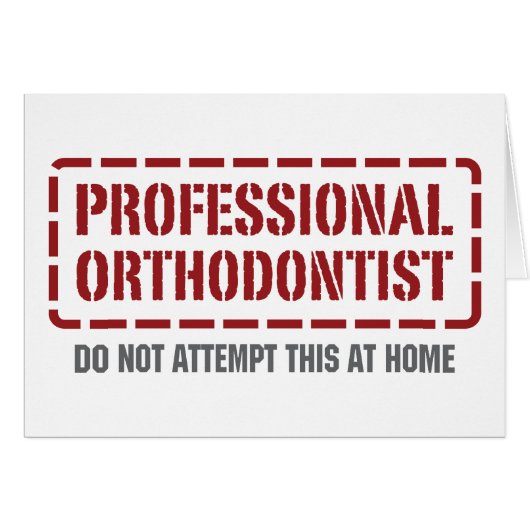 Professional Orthodontist Cards (Front Horizontal)