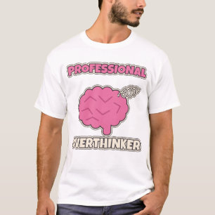 Professional Overthinker Funny Brain Doodle T-Shirt