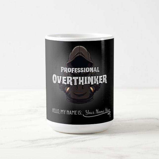 Professional Overthinker Funny Custom Name Mug (Center)