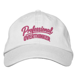 Professional Overthinker Funny Humor Embroidered Baseball Cap
