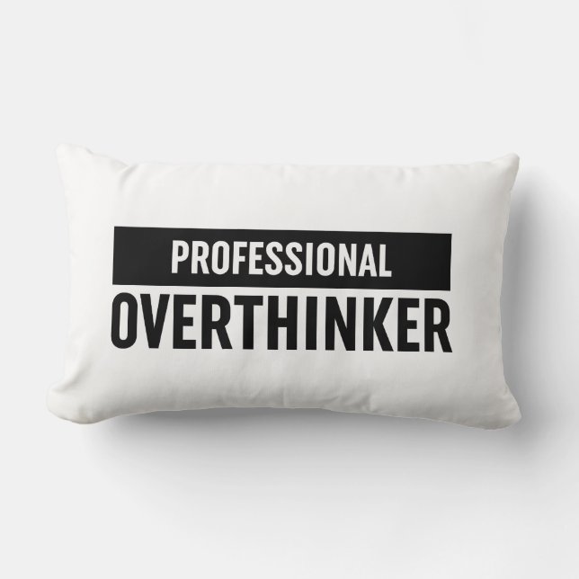 Professional Overthinker Lumbar Pillow (Front)
