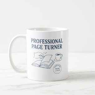 Professional Page Turner Funny Bookish Gift Idea Coffee Mug