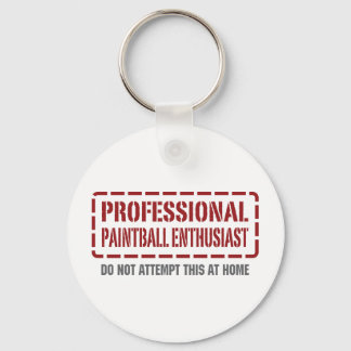 Professional Paintball Enthusiast Keychain