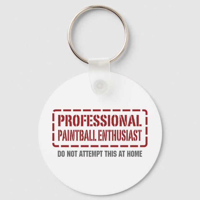 Professional Paintball Enthusiast Keychain (Front)