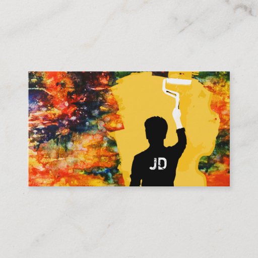 Customizable professional painter business card templates