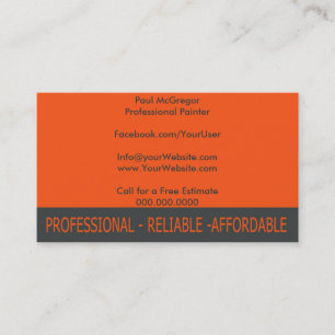 Professional Painter Business Card