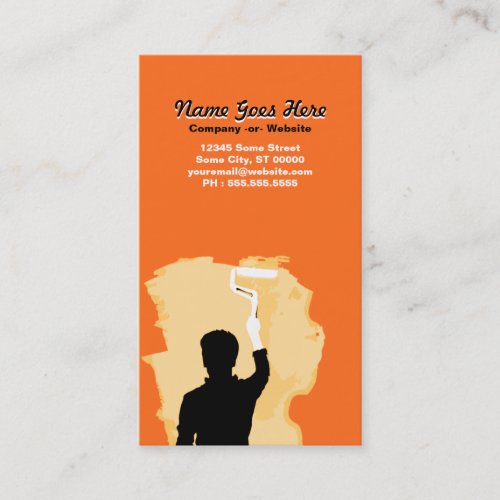 professional painter business card templates