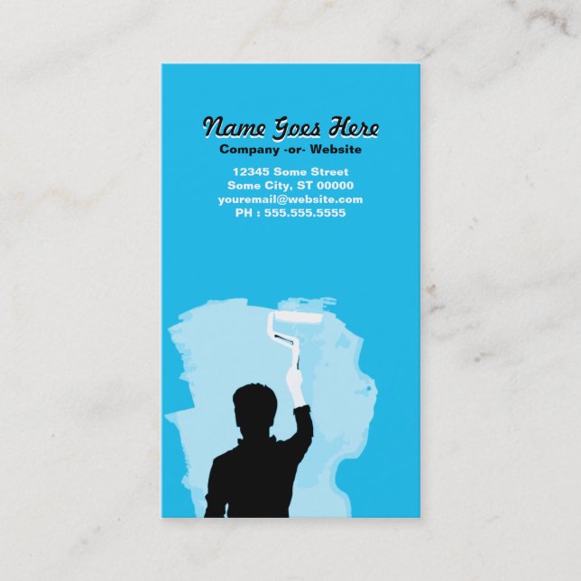 professional painter business card (Front)