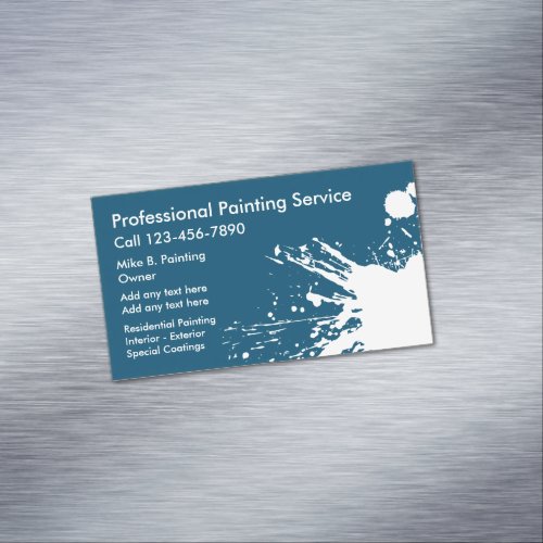 Professional Painter Business Card Magnets