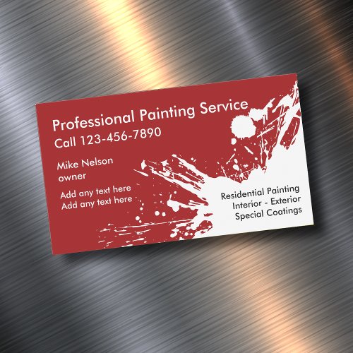 Professional Painter Business Card Magnets