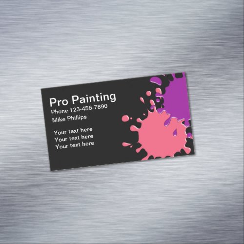 Professional Painter Business Card Magnets