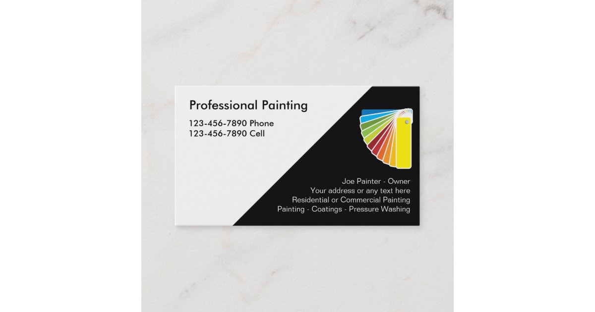 Professional Painter Business Cards