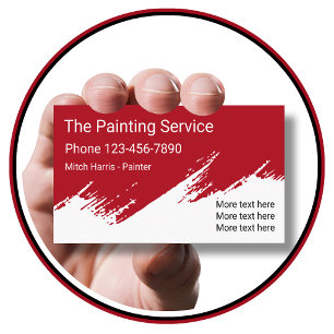 Professional Painter Design Business Card