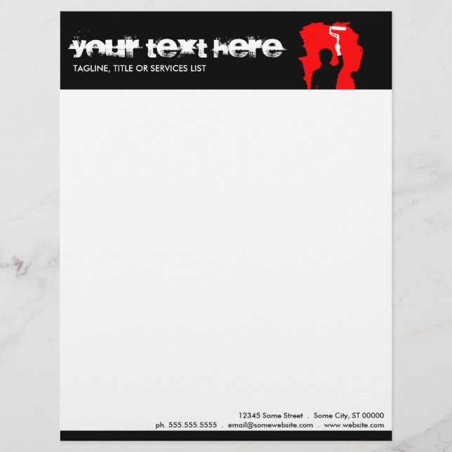 professional painter letterhead (Front)