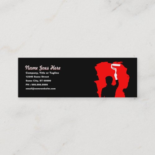 professional painter mini business card