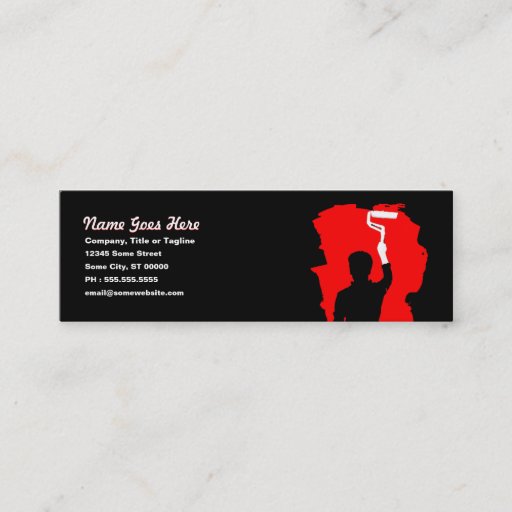 Customizable professional painter business card