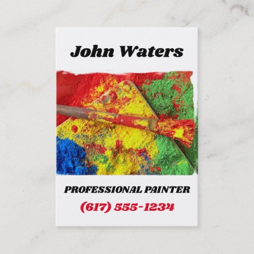 Professional Painter  Painting  Decorating Busin Business Card
