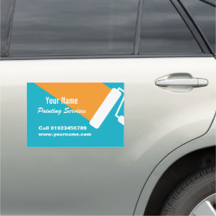 Professional painter painting services advertising car magnet