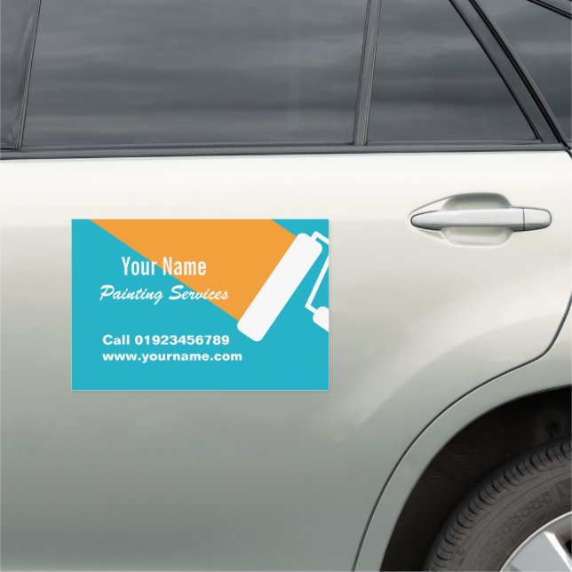 Professional painter painting services advertising car magnet (In Situ)