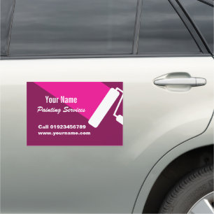 Professional painter painting services promotion car magnet