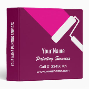 Professional painter painting services show case 3 ring binder