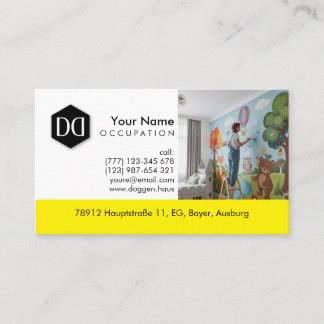 Professional Painter Photo Wall Mural  Business Ca Business Card