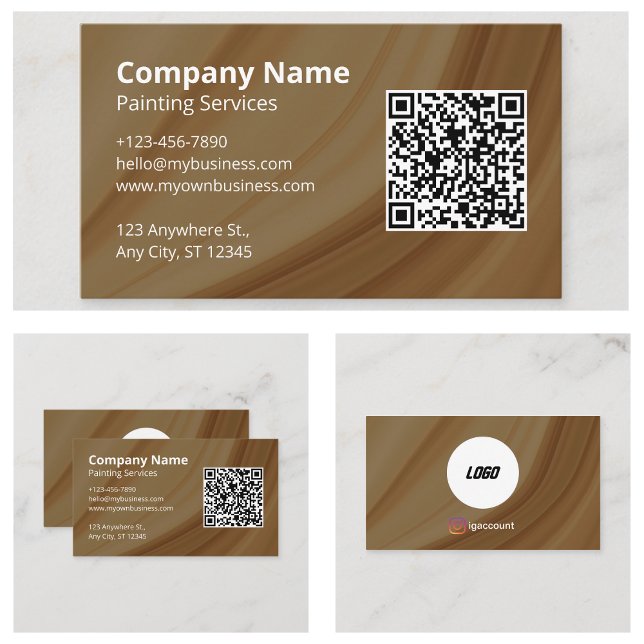 Professional Painter QR Code Business Card (Professional Painter QR Code Business Card
)