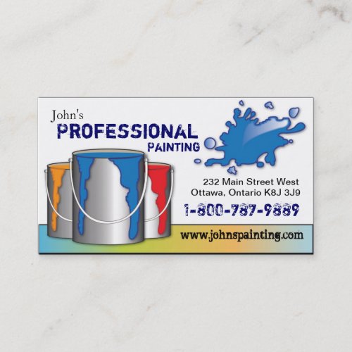 Professional Painting Business Card