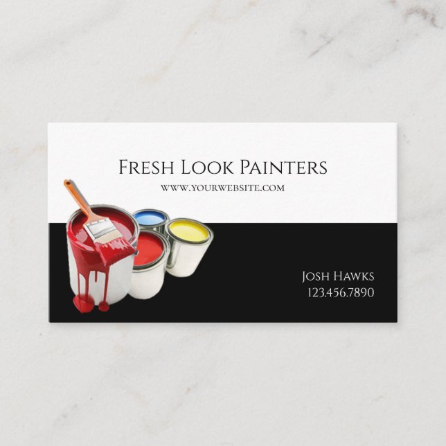 Professional Painting Company Business Card (Front)