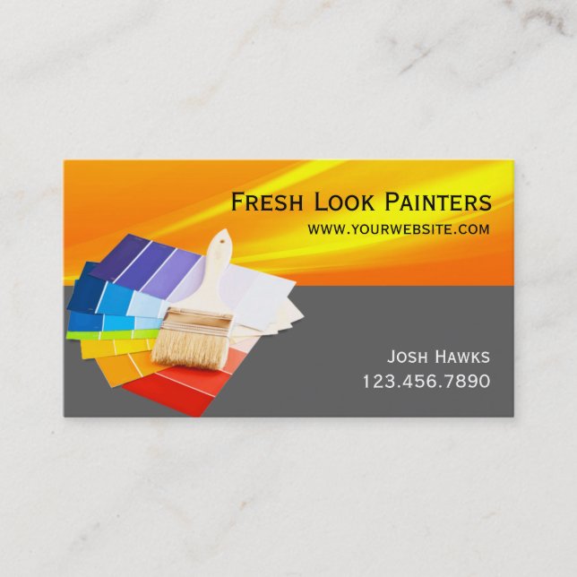Professional Painting Company Business Card (Front)