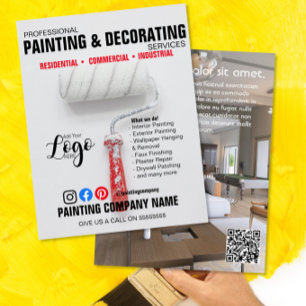 Professional Painting & Decorating Service Flyer –