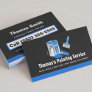 Professional Painting Service - Blue Painter Brush Business Card