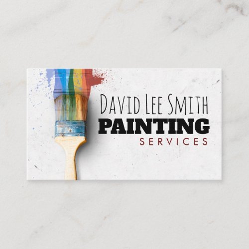Professional Painting Service Business Card