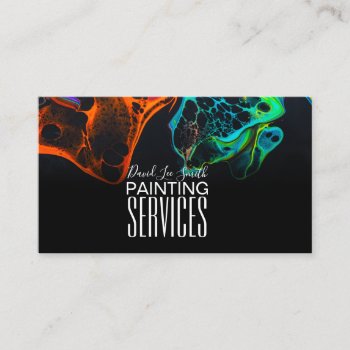 Professional Painting Service Business Card by AmazingDesignStore at Zazzle