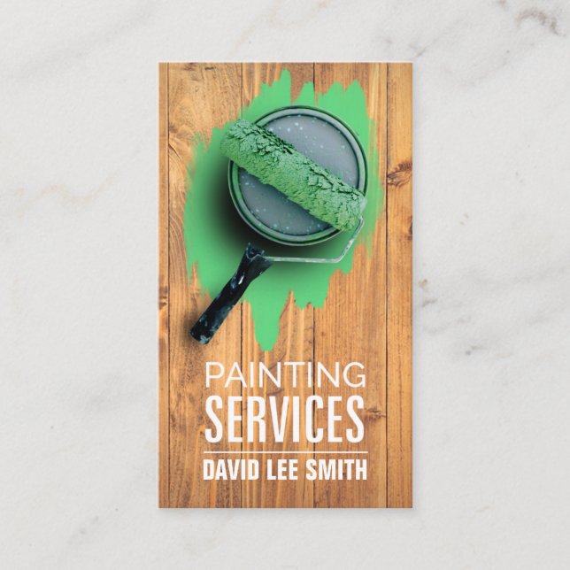 Professional Painting Service Business Card (Front)