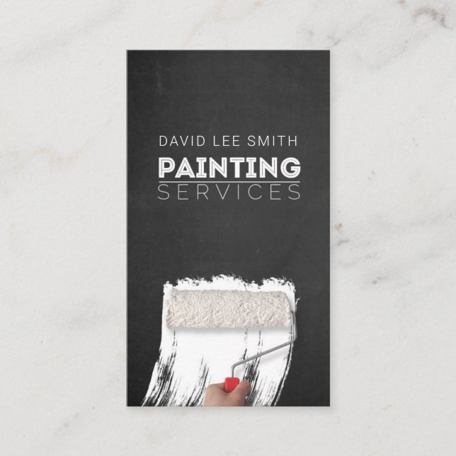 Professional Painting Service Business Card (Front)