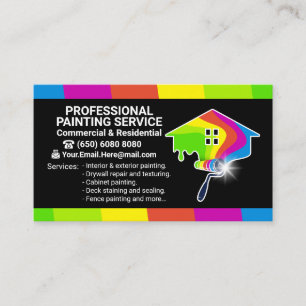 Professional Painting Service Business Card