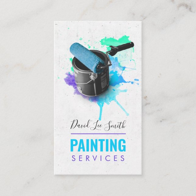 Professional Painting Service Business Card (Front)