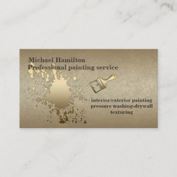 Professional Painting Service Business Card by Makidzona at Zazzle