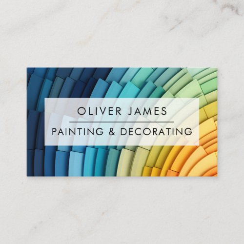 Professional painting service Painter  decorator Business Card