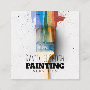 Professional Painting Service Square Business Card