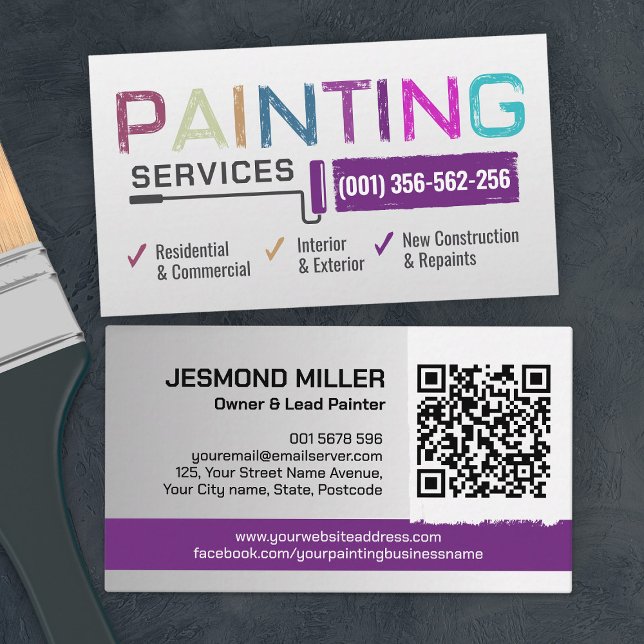 Professional Painting Services - House Painter Business Card (Creator Uploaded)