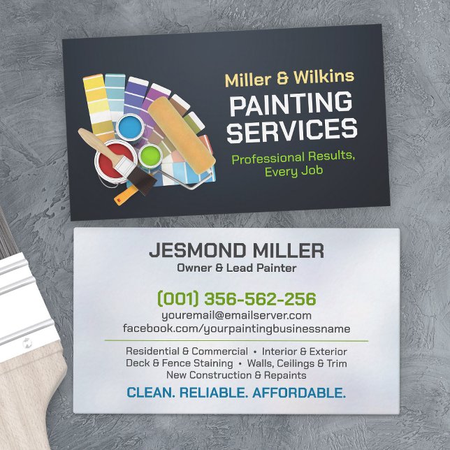 Professional Painting Services - House Painter Business Card (Creator Uploaded)