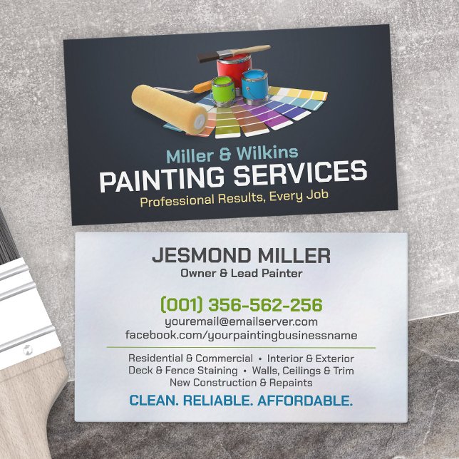 Professional Painting Services - House Painter Business Card (Creator Uploaded)